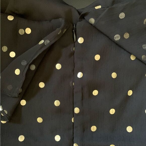 LOVER & FRIENDS BLACK GOLD MINI DRESS - Picture 6 of 10